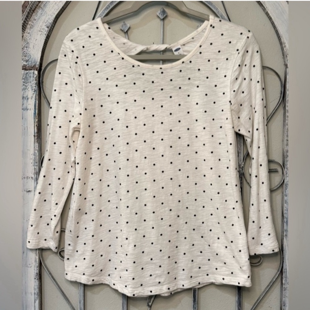 Old Navy Polka Dot Long Sleeve Top #1113